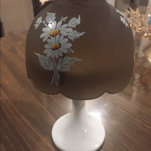 Vintage Westmoreland ‘Brown mist’ fairy lamp - Picture 1 of 2